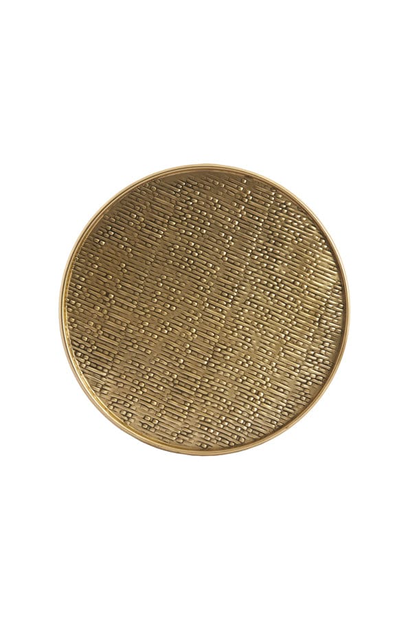 Dish 38x1 cm MANAROLA antique bronze