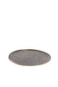 Dish 38x1 cm MANAROLA dark brown-bronze