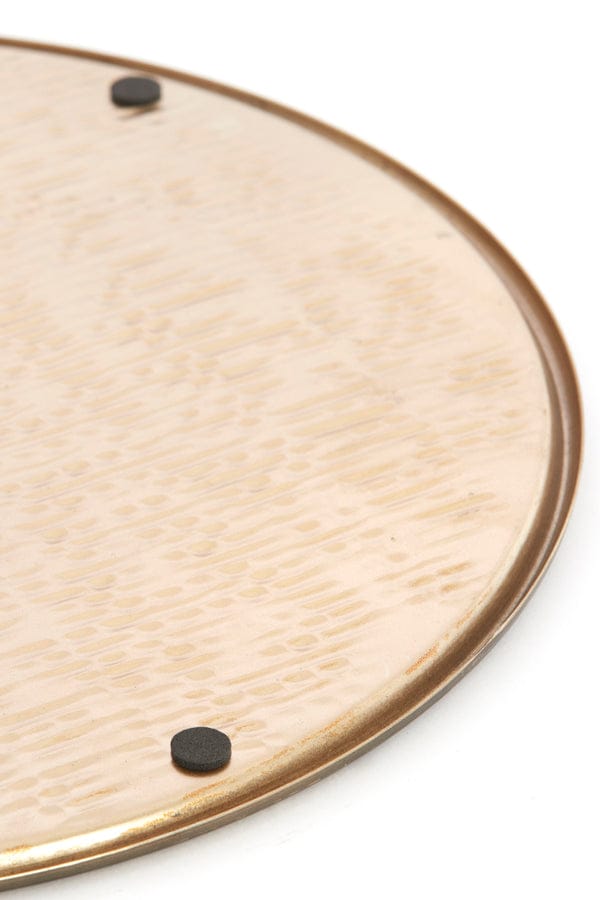 Dish 38x1 cm MANAROLA dark brown-bronze