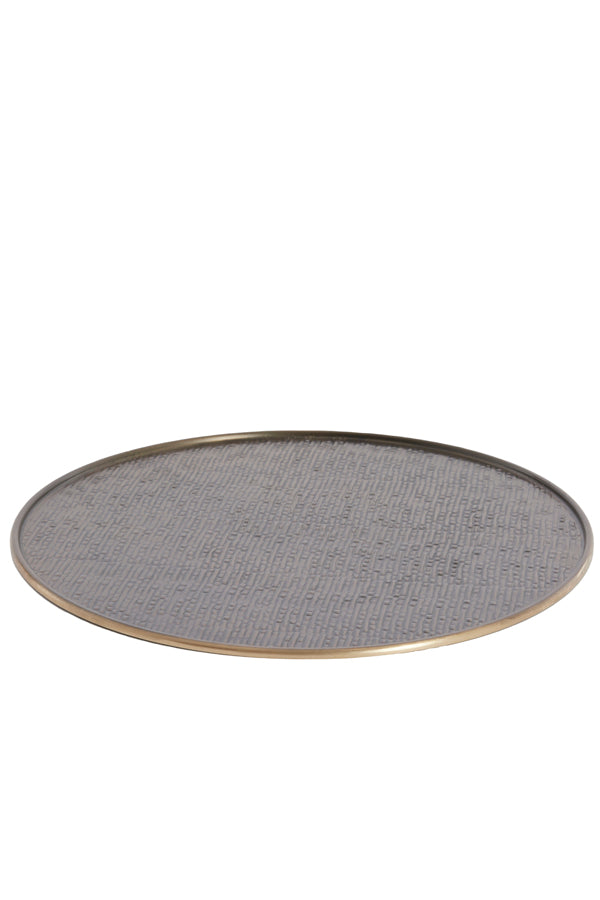 Dish 51x1 cm MANAROLA dark brown-bronze