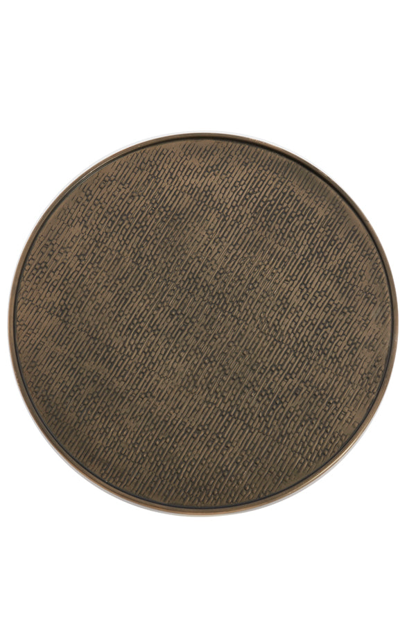 Dish 51x1 cm MANAROLA dark brown-bronze