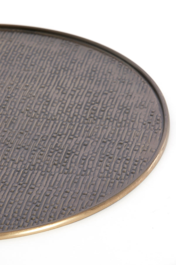 Dish 51x1 cm MANAROLA dark brown-bronze