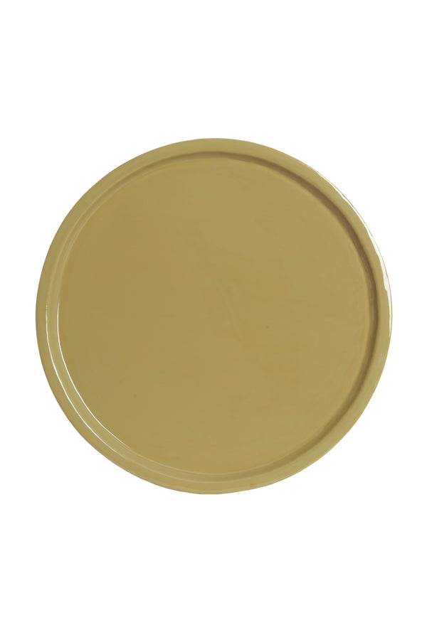 Dish 42x5 cm ADA shiny taupe