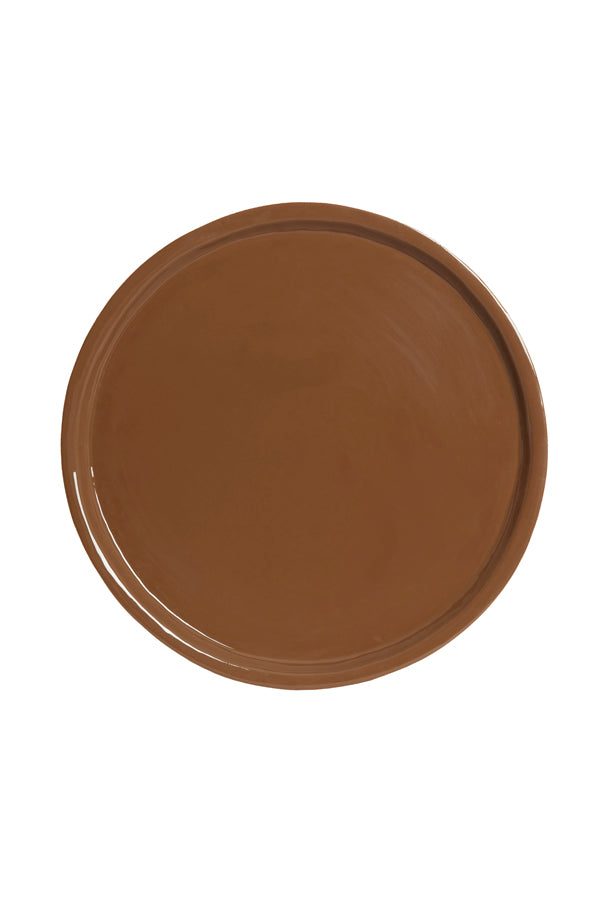 Dish 42x5 cm ADA shiny brown