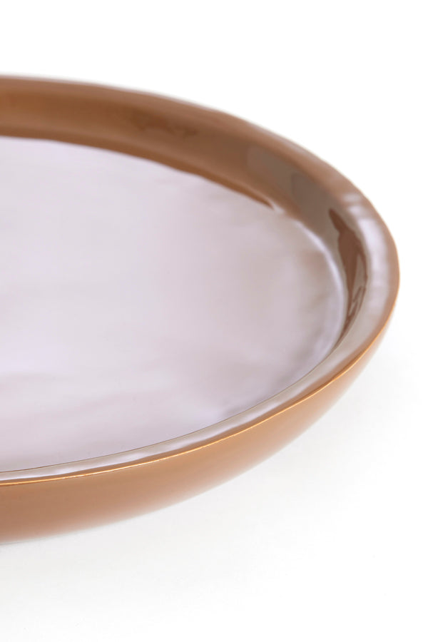Dish 42x5 cm ADA shiny brown