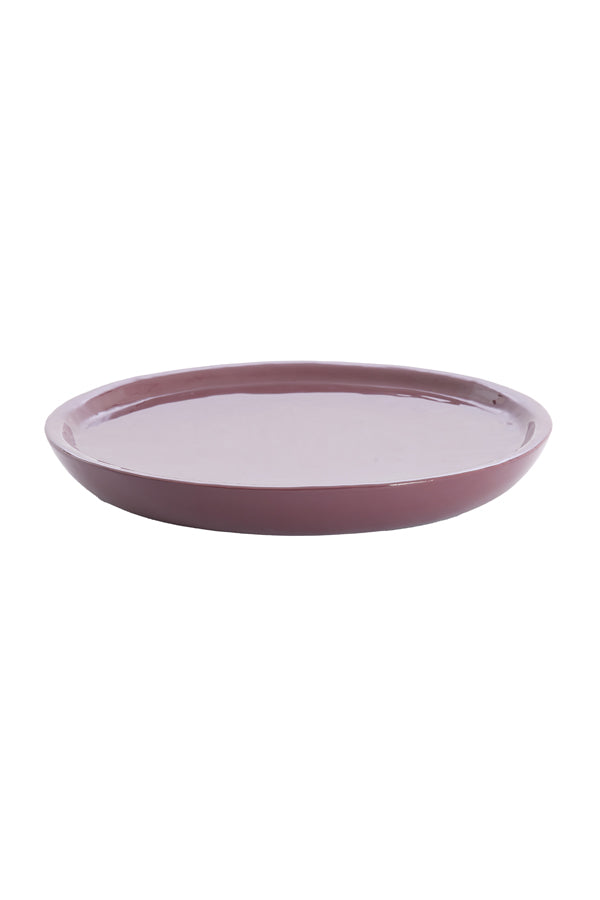 Dish 42x5 cm ADA shiny eggplant