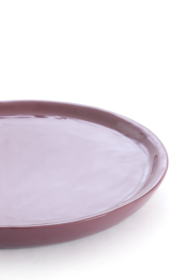 Dish 42x5 cm ADA shiny eggplant