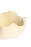 Dish 26x26x10,5 cm GASPAR ceramics matt cream+beige