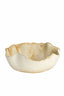 Dish 36,5x35,5x14 cm GASPAR ceramics cream+rust