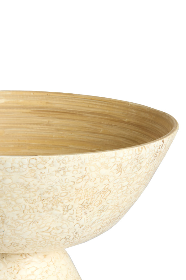Dish 23x13,5 cm GRACIO bamboo natural+cream
