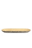 Dish 52x18x4 cm CARMONA bamboo natural+black-cream