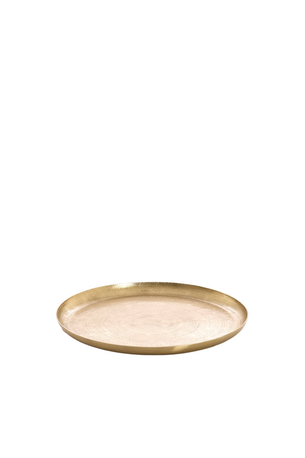 Dish 34,5x3 cm KROSNA gold
