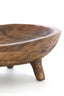 Dish on base 34,5x25,5x10 cm AILA mango wood antique brown