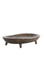 Dish on base 45x34x10 cm AILA mango wood antique brown