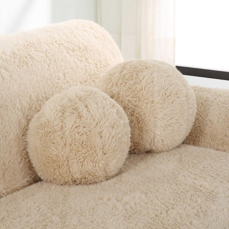 Abide Ball Sheepskin Pillows | Set of 2