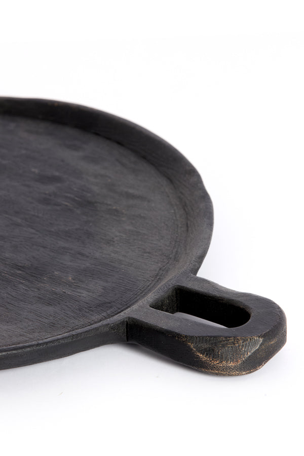 Chopping board 36x30x2,5 cm ISOLO mango wood black