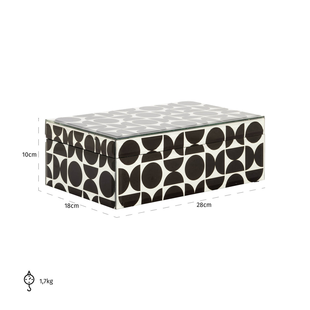 Storage box Vivian black large
