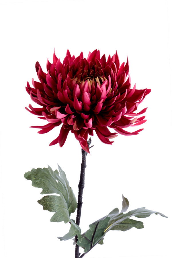 Artificial flower 82x17x10 cm CHRYSANTHEME dark pink