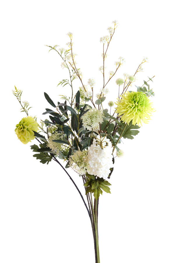 Artificial flower 91x18x10 cm CHRYSANTHEME light green