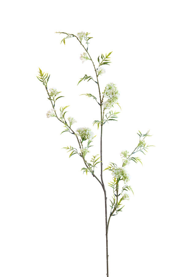 Artificial flower 110x20x5 cm GYPSOFILA cream+green