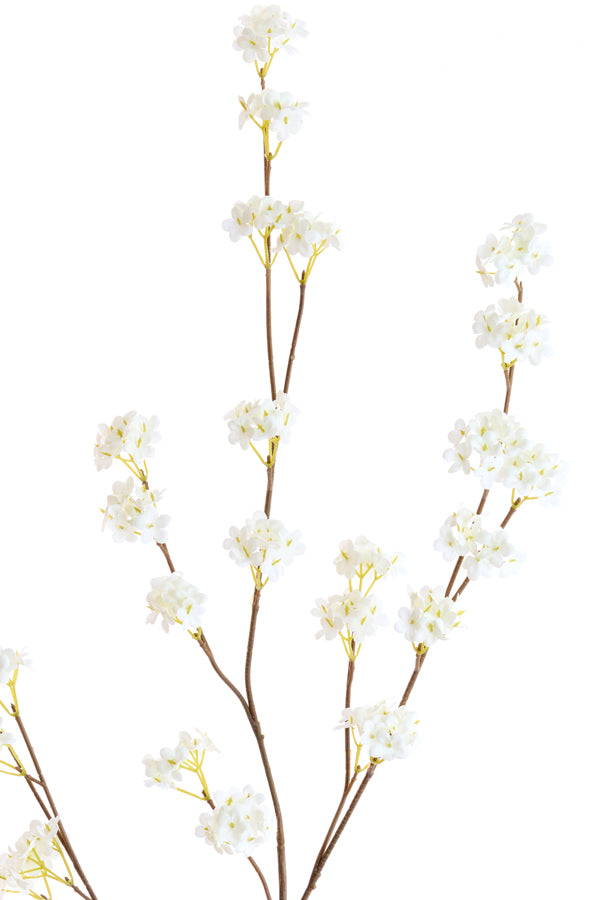 Artificial flower 122x30x5 cm SPIRACEA cream