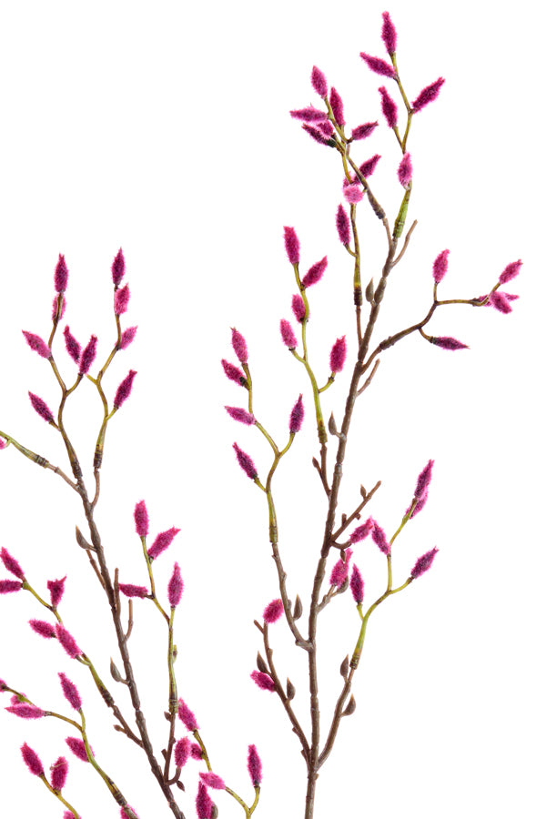 Artificial flower 90x20x5 cm CATKINS pink