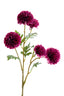 Artificial flower 73x15x15 cm CRISANTEMI burgundy