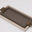 Wode Tray Rectangle Putty Leather