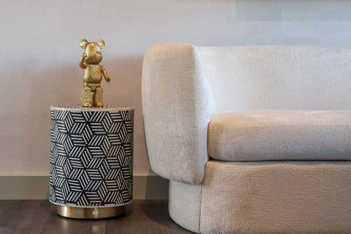 Decorative object Bear gold standing