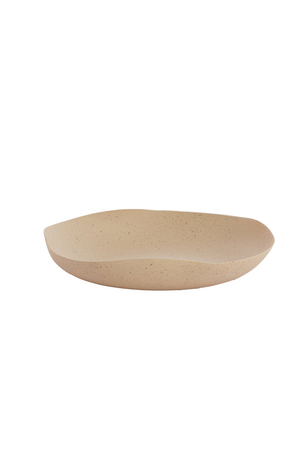 Dish 33x32x6,5 cm ANZIO sand+light brown spotted