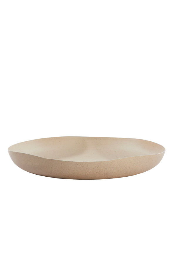 Dish 44x43,5x7 cm ANZIO sand+light brown spotted