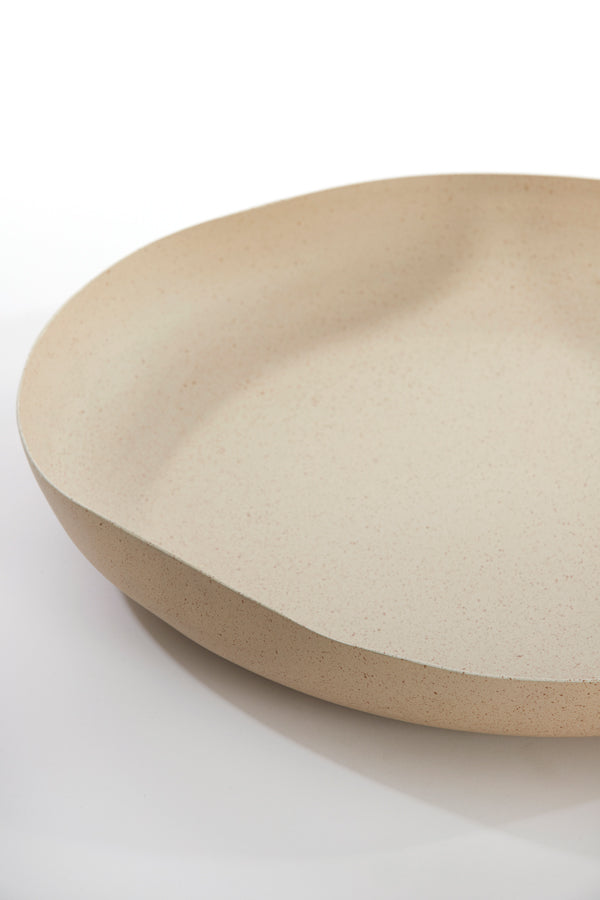 Dish 44x43,5x7 cm ANZIO sand+light brown spotted