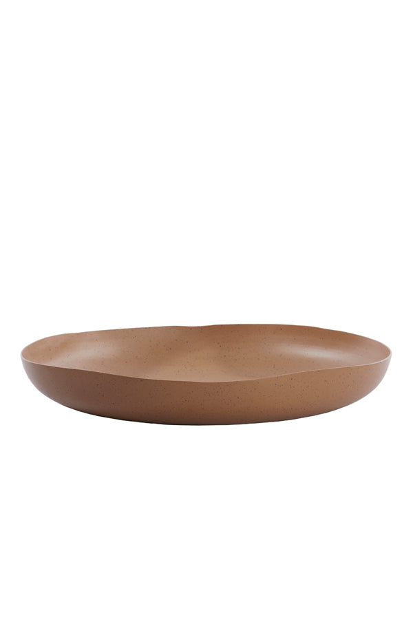 Dish 44x43,5x7 cm ANZIO terra+brown spotted