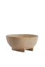 Dish on base 21x20,5x10 cm ROSANA sand+light brown spotted