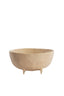Dish on base 21x20,5x10 cm ROSANA sand+light brown spotted