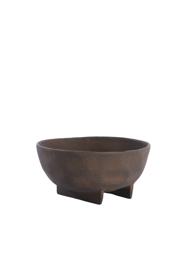 Dish on base 21x20,5x10 cm ROSANA dark brown