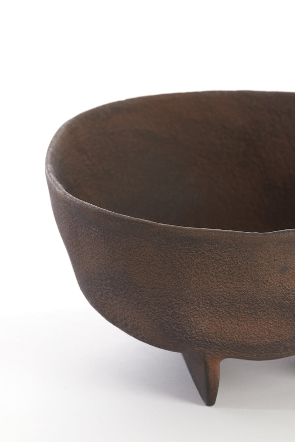 Dish on base 21x20,5x10 cm ROSANA dark brown