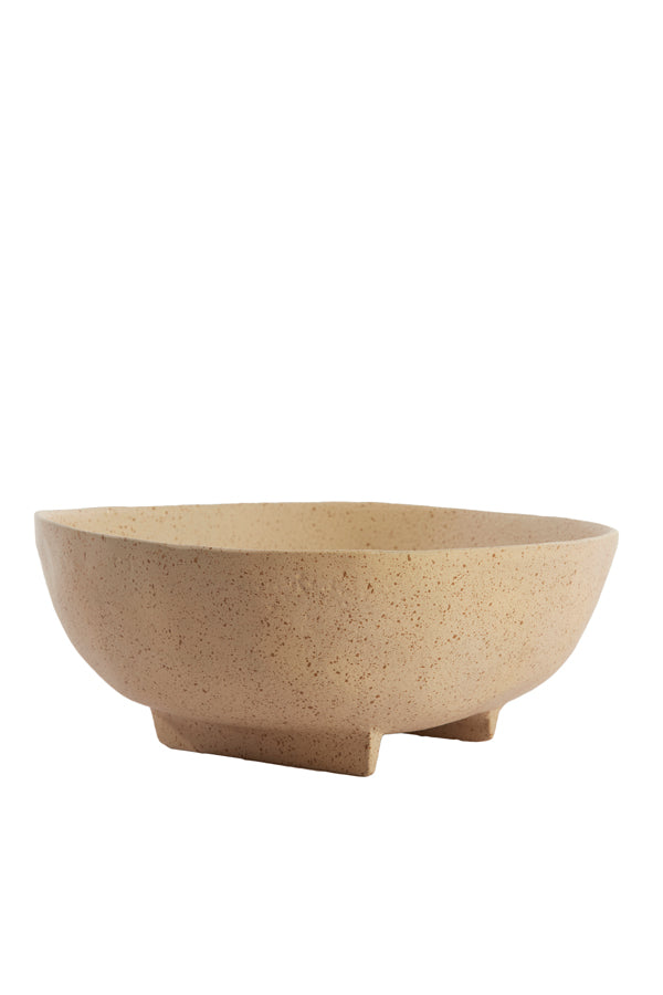 Dish on base 27x26,5x11,5 cm ROSANA sand+light brown spotted