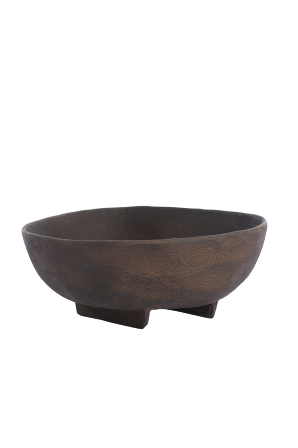 Dish on base 27x26,5x11,5 cm ROSANA dark brown