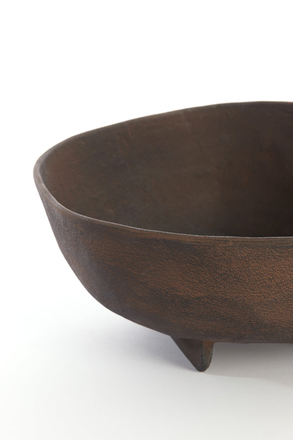 Dish on base 27x26,5x11,5 cm ROSANA dark brown