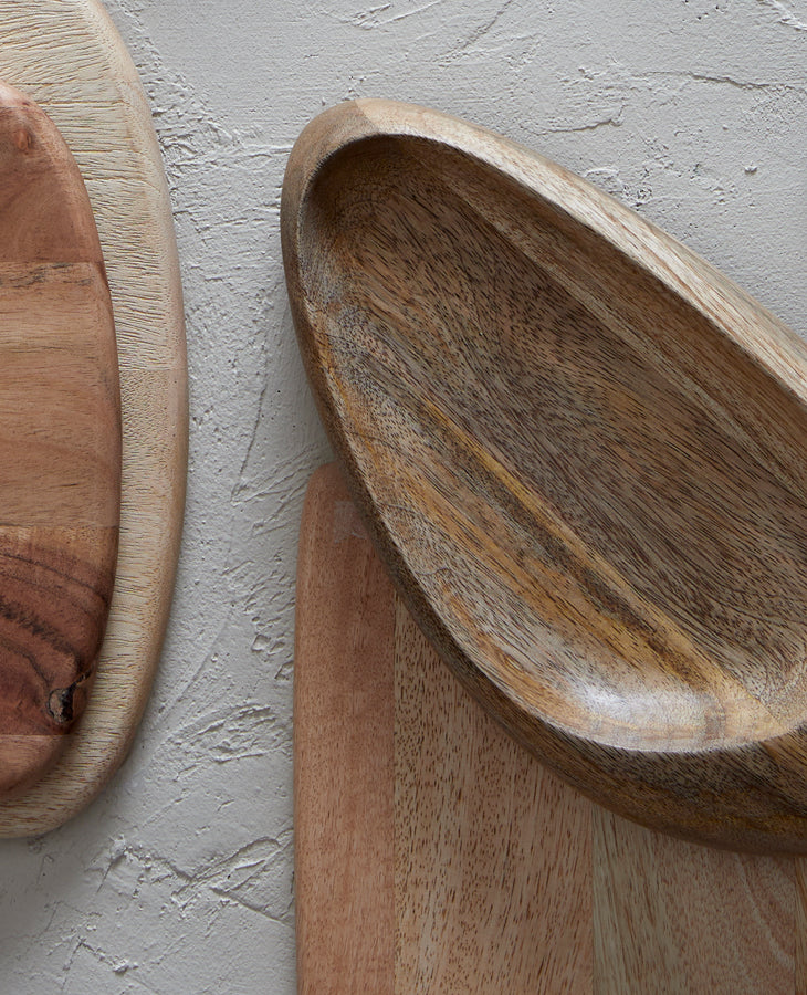 Dish 30x15x4 cm FAFE wood natural