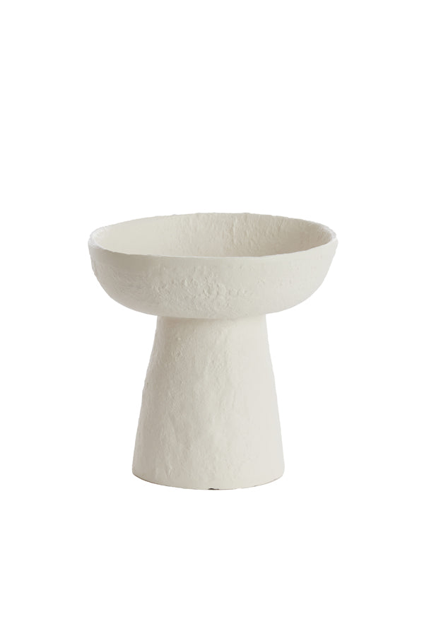 Dish on base 20,5x18 cm OTA cream