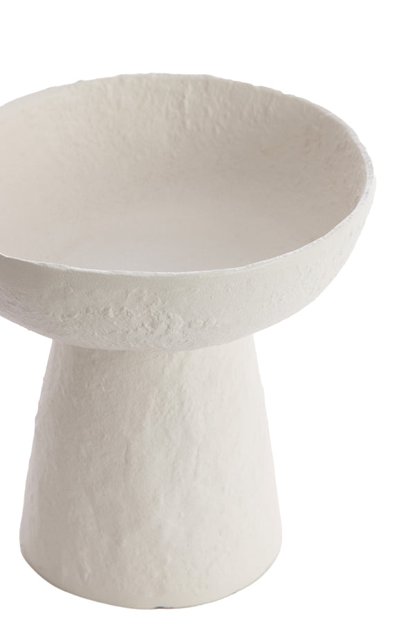 Dish on base 20,5x18 cm OTA cream