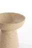 Dish on base 20,5x18 cm OTA sand+light brown spotted