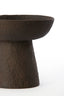 Dish on base 20,5x18 cm OTA dark brown