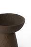 Dish on base 20,5x18 cm OTA dark brown