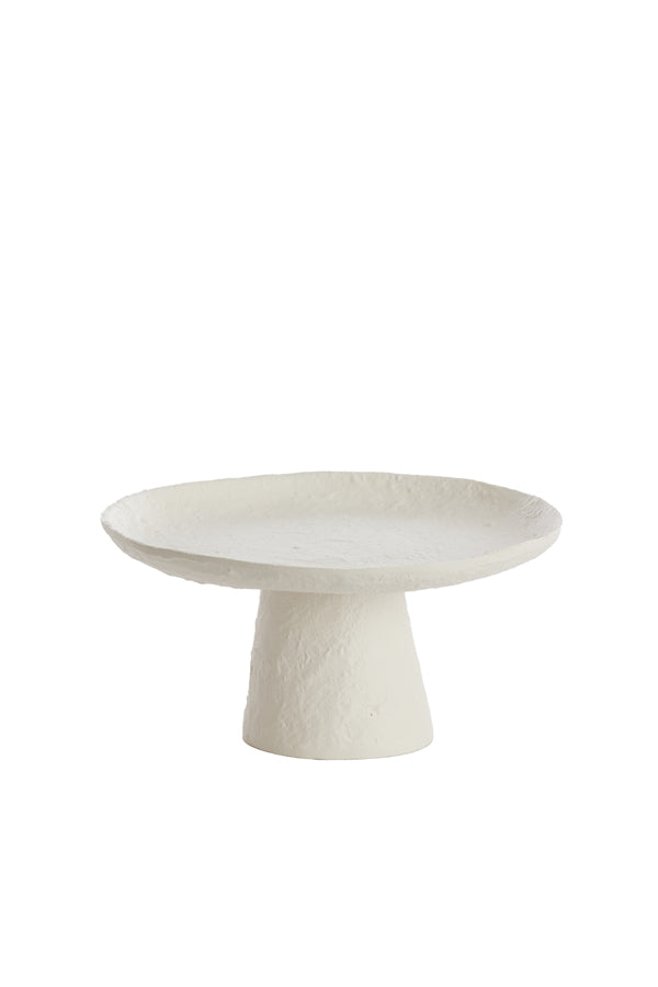 Dish on base 24,5x12 cm OTA cream