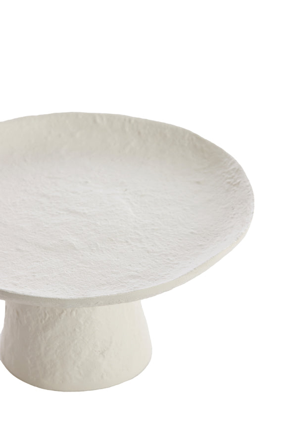 Dish on base 24,5x12 cm OTA cream