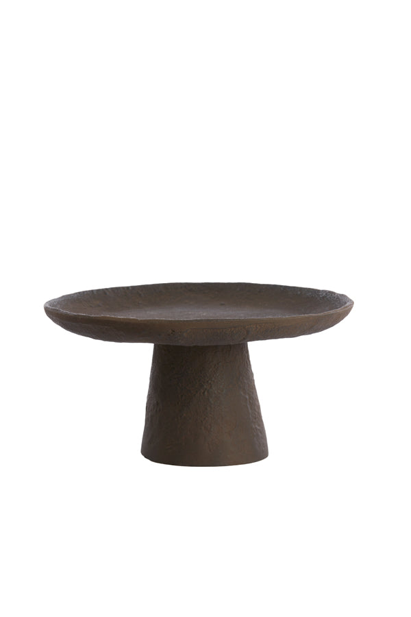 Dish on base 24,5x12 cm OTA dark brown