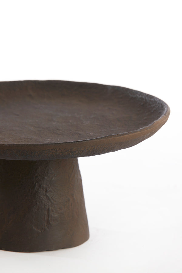 Dish on base 24,5x12 cm OTA dark brown